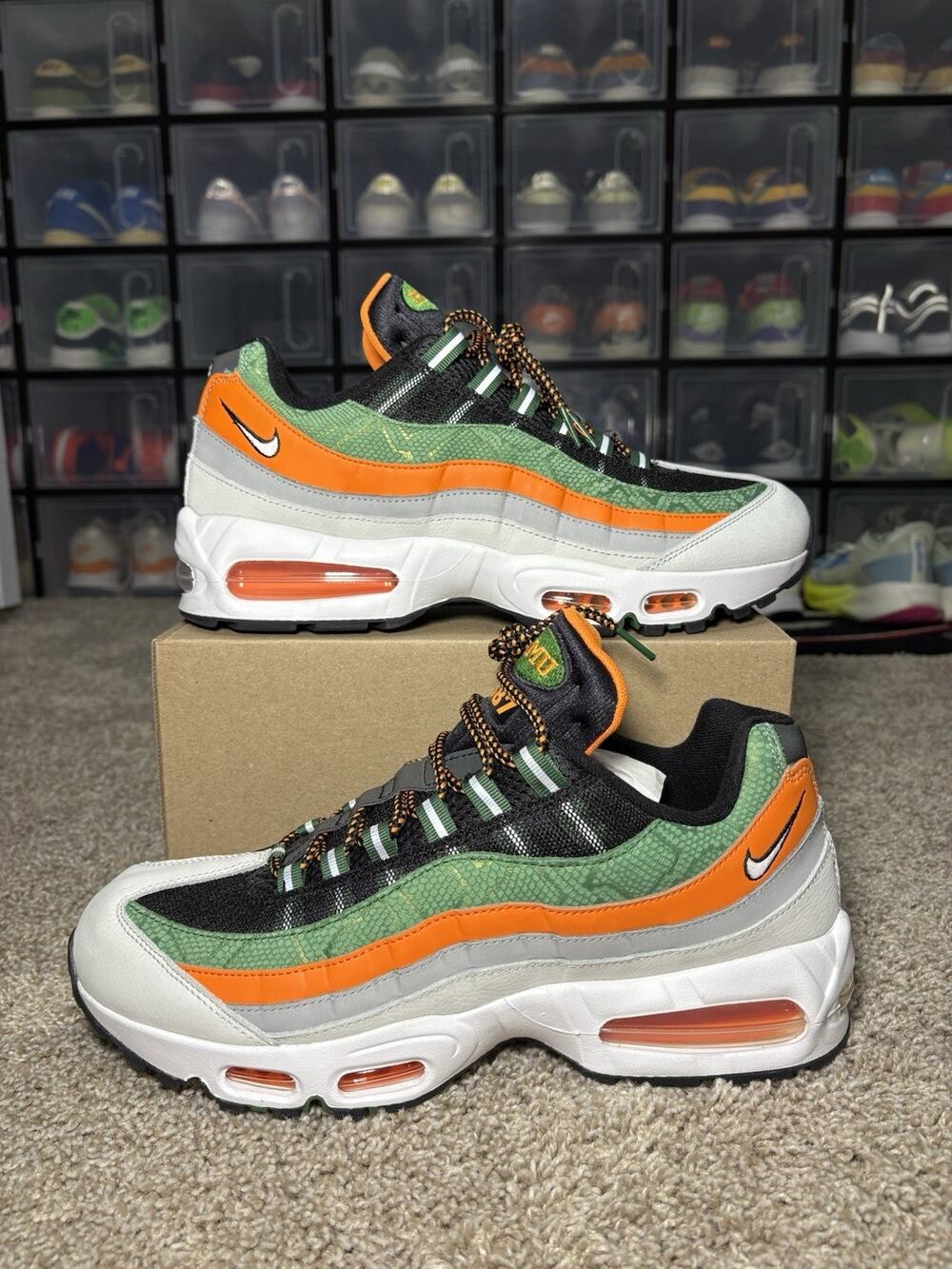 Nike Air Max 95 FAMU HBCU Yardrunners Orange Horizon II7272-001 sz 11 Men's